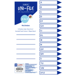 Marlin File dividers / indexes 160gsm Pastel Board - A to Z